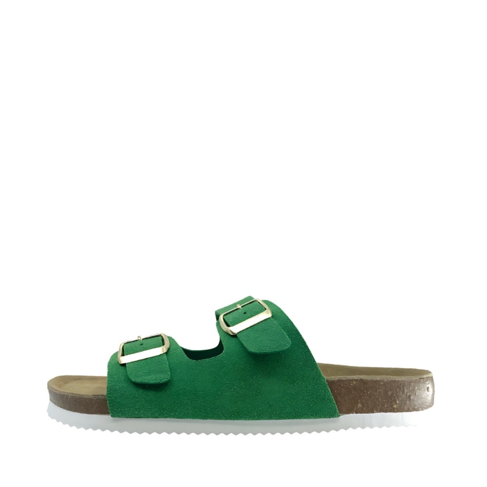 CPH-Comfort Bio Sandals in Green, Size 40 (US 9 - 9.5)